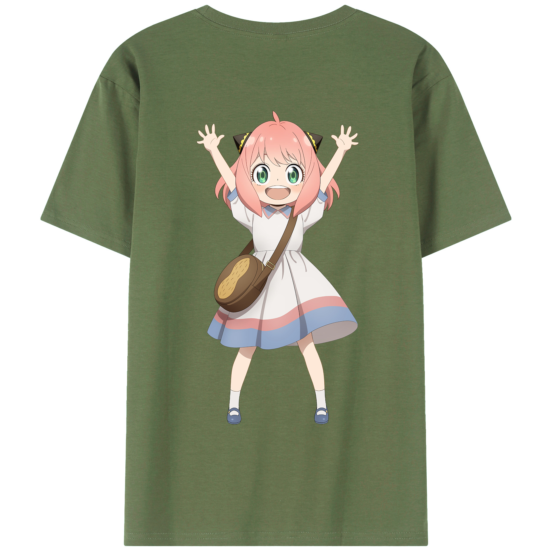 （画像用） SPY×FAMILY间谍家家酒 綿100％ メンズ半袖Tシャツ（バックプリント） 通気性